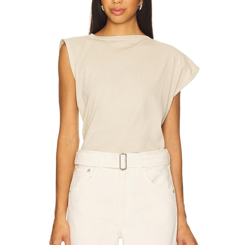 Agolde Organic Beige Beth Tee Size S